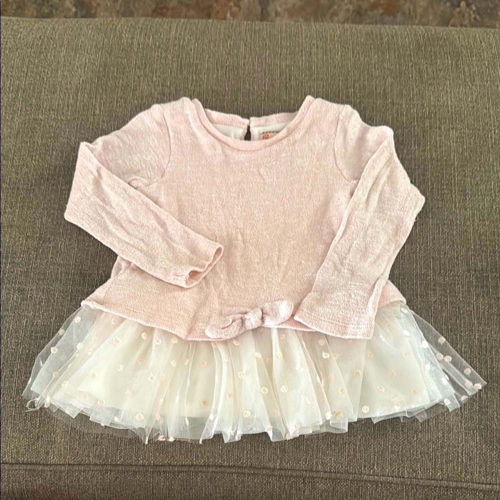 Gillian’s Closet Pale Pink Sweater with Tulle Skirt